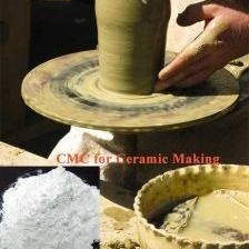 Polvere di carbossi-metilcellulosa di sodio di grado ceramico CMC bianca